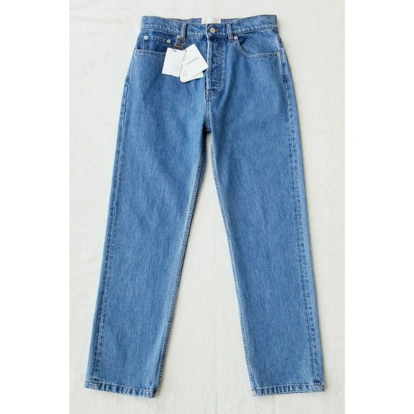 NANUSHKA RUNWAY KEMIA "ORGANIC COTTON" BOYFRIEND DENIM JEANS NWT $375 28 / US-6 - Picture 11 of 12